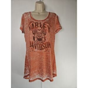 Harley Davidson T-Shirt Sz L womens Short Sleeve MiNT‎